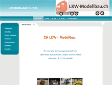 Tablet Screenshot of lkw-modellbau.ch